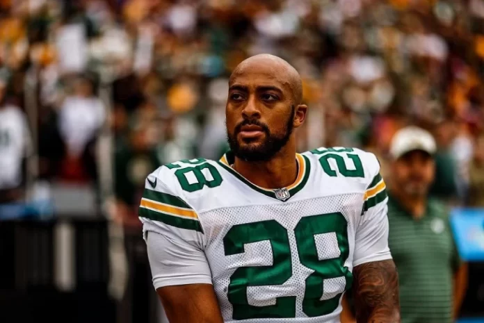 AJ Dillon Net Worth highlights financial success as an NFL player with Green Bay Packers